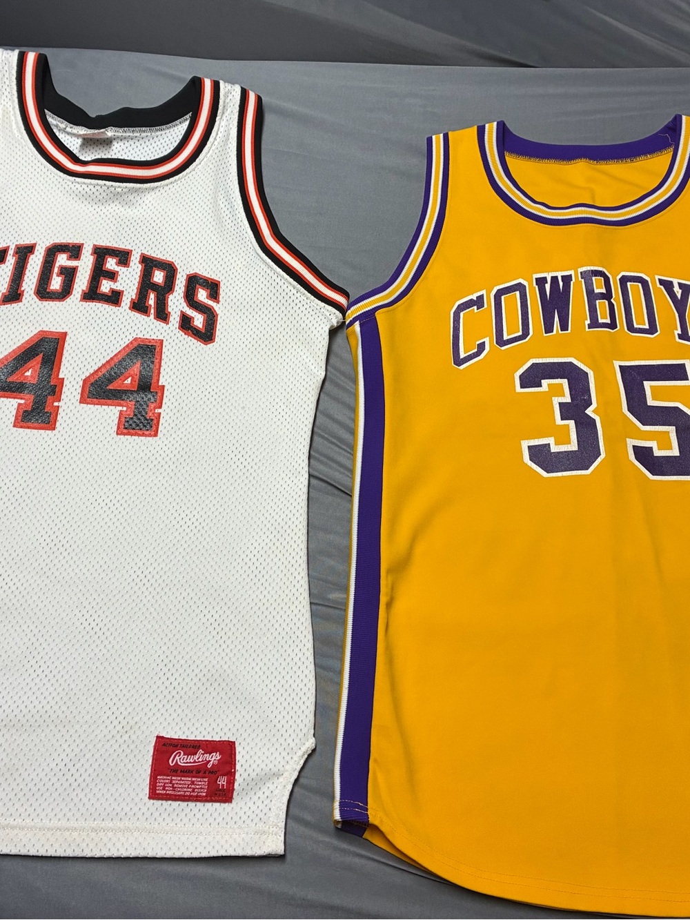 Vintage 80s 90s Basketball Jerseys Lot 2-Pc High School College Style Size L